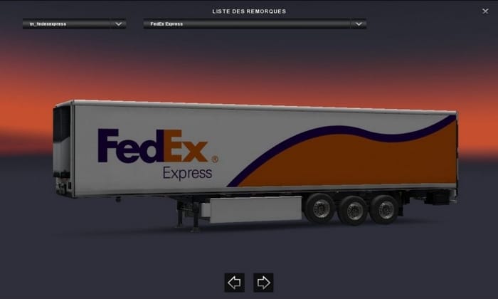Reboque Coolliner Fedex Express Para V.1.30.X - ETS2