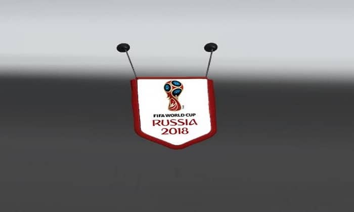 Acessório Bandeira Copa do Mundo 2018 Para V.1.31.X - ETS2