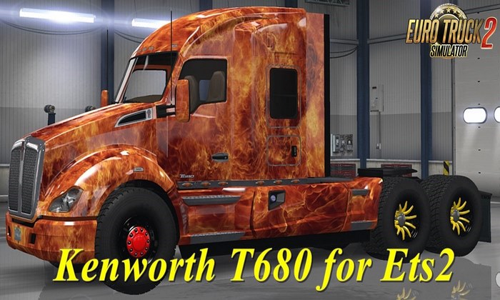 Caminhão Kenworth T680 v2.0 Para V.1.31.X - ETS2