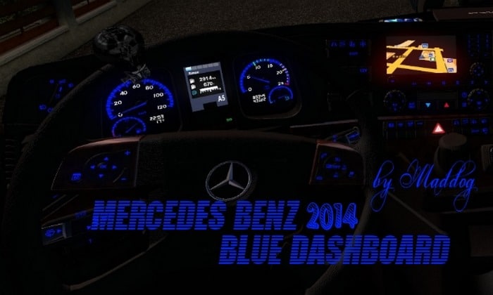 Interior Azul Mercedes-Benz 2014 Para V.1.31.X – ETS2