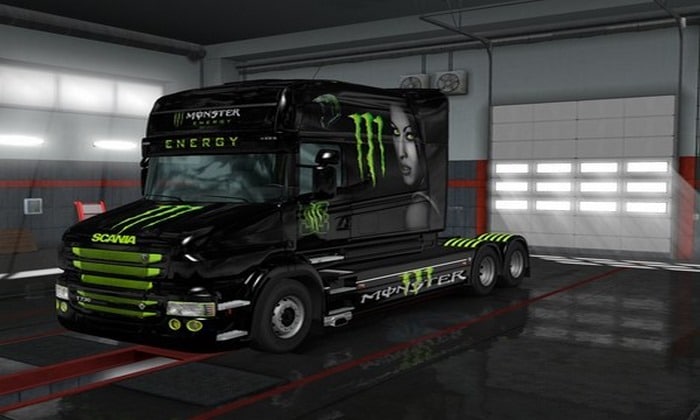 Pack de Skin Scania T Monster Energy Para V.1.31.X - ETS2