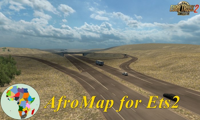 Mapa AfroMap v1.3 Para V.1.32.X - ETS2