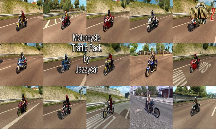 Pack de Motocicletas no Tráfego v1.3 Para V.1.31.X - ETS2