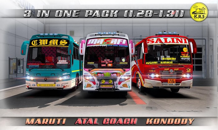 Pack Com 3 Ônibus Para V.1.32.X - ETS2