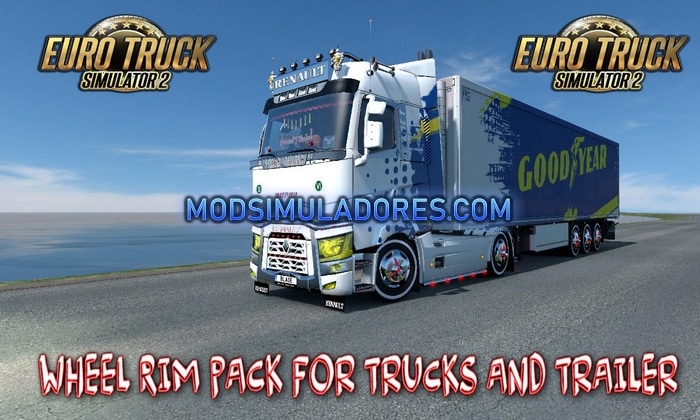 Pack Rodas Caminhões e Reboques Para V.1.36.X - ETS2