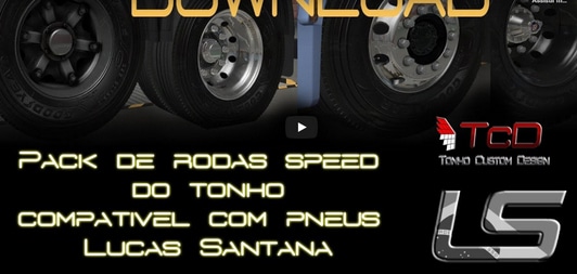 Pack de Rodas Speed do Tonho Para 1.38 - ETS2