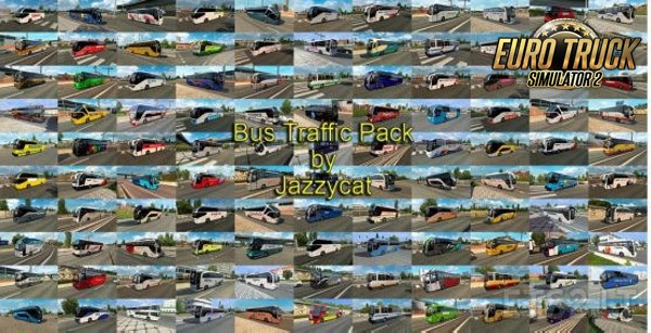 Pack de Ônibus no Trafégo V.9.9.1 Para 1.38 - ETS2