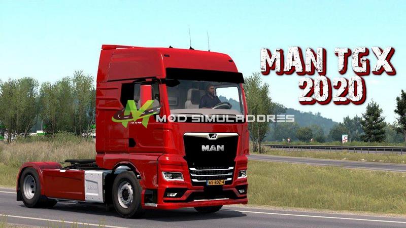 Mod Caminhão Man Tgx 2020 V11.11.20 Para V.1.39.X - ETS2