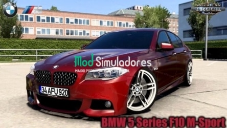 Carro BMW 5 Series F10 M-Sport v1.0 (1.40.X) ETS2