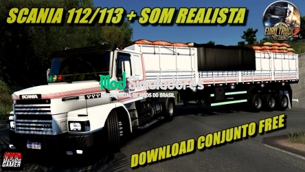 Scania 112 e 113 e Reboque Arqueado (1.41) ETS2