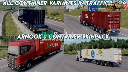 Skins Projeto Arnooks SCS Container v9.0 (1.40) ETS2