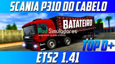 Caminhão Scania P310 Cabelo (1.41) ETS2