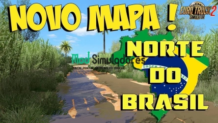 Mapa Norte do Brasil v5.5 (1.41) ETS2