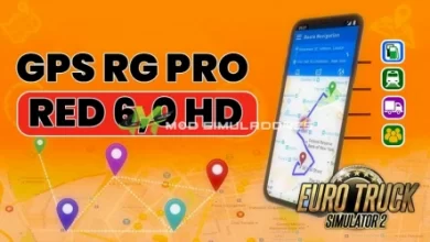 Acessório GPS RG Pro Red HD V6.0 Para V.1.39.X - ETS2