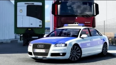 Carro Audi A8 D3 Policia (1.41) ETS2