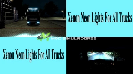 Mod Luzes Xenon Para Caminhões V.1.0 Para V.1.39.X - ETS2