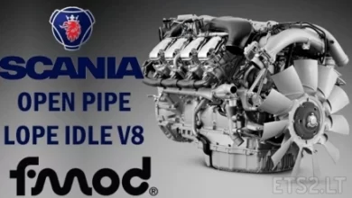 Mod Som Scania Diretão V8 v1.1 (1.41) ETS2