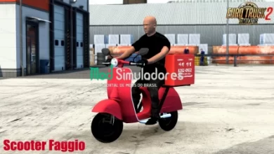 Moto Scooter Faggio Mod v3.0 (1.41) ETS2