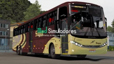 Ônibus Comil 345 L Volvo 6×2 (1.41) ETS2