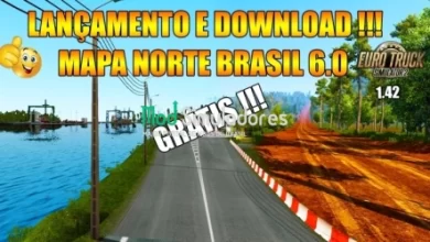 Mapa Norte Brasil v6.0 (1.42) ETS2