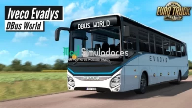 Ônibus Iveco Evadys Linha 13m v1.0.12 (1.42) ETS2