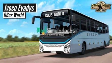 Ônibus Iveco Evadys Linha 13m v1.0.12 (1.43) ETS2