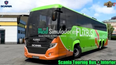 Ônibus Scania Touring Bus v2.0 (1.42) ETS2