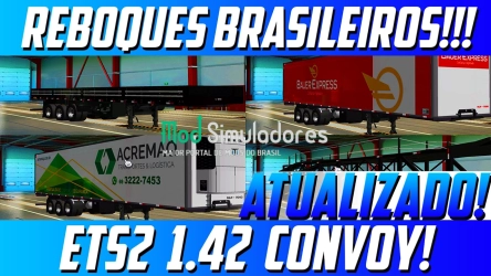 Pack Reboques Brasileiros v1.0 (1.42) ETS2