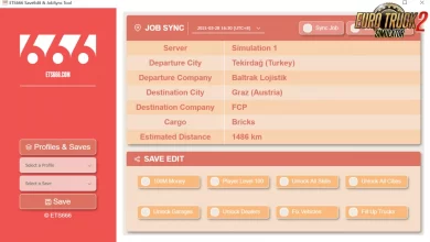 SaveEdit & JobSync Tool v0.0.7 (1.42) ETS2