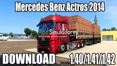 Caminhão Mercedez Bens Actors 2014 (1.42) ETS2