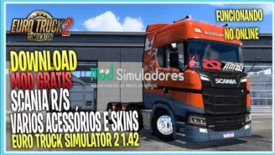 Caminhão Scania R e S com Acessórios (1.42) ETS2