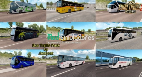 Bus Traffic Pack v12.9.1 by Jazzycat (1.43.X) ETS2