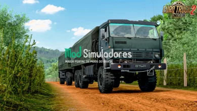 Caminhão Exército KamAZ 43101 v1.1 (1.43.X) ETS2