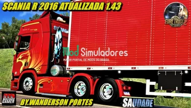 Conjunto Scania 2016 e Báu (1.43.X) ETS2