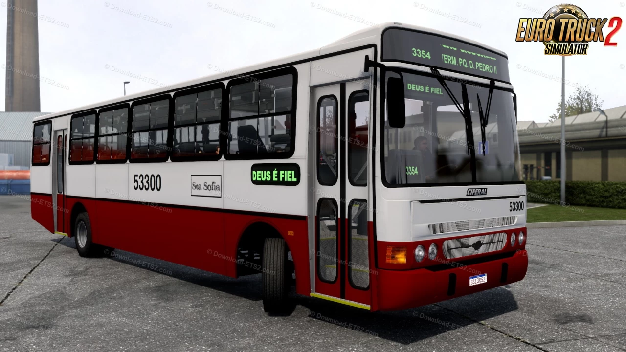 Mod Ônibus Ciferal Pradon Cidade v1.0 (1.43.X) ETS2