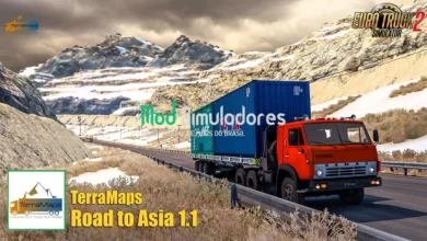 Mapa Road to Asia Map v1.3 (1.43.X) ETS2