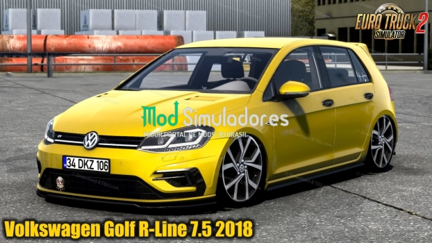 Mod Volkswagen Golf R-Line 7.5 2018 v1.1 (1.43.X) ETS2