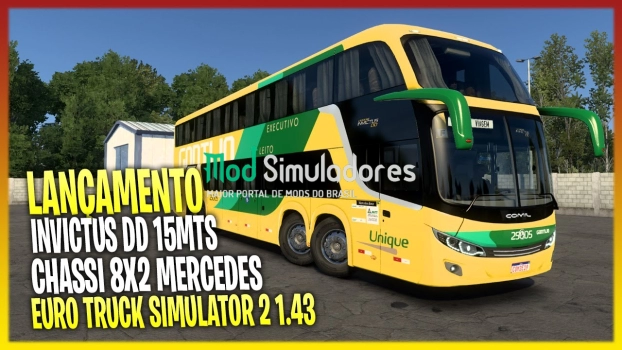 Mod Ônibus Comil Invictus (1.43.X) ETS2