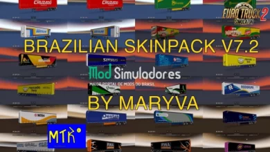 Skinpack brasileiro v7.2 (1.44.X) ETS2