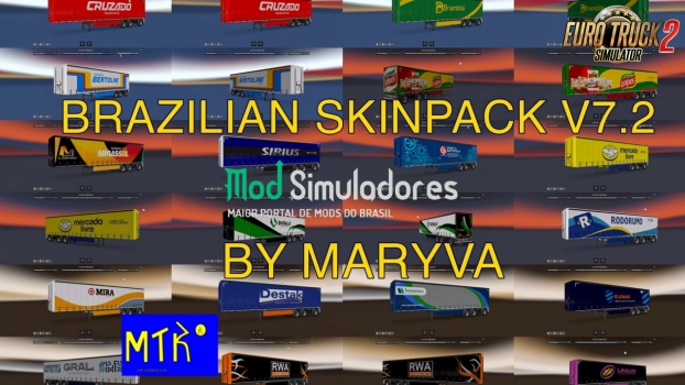 Mod Skinpack brasileiro v7.2 (1.44.X) ETS2