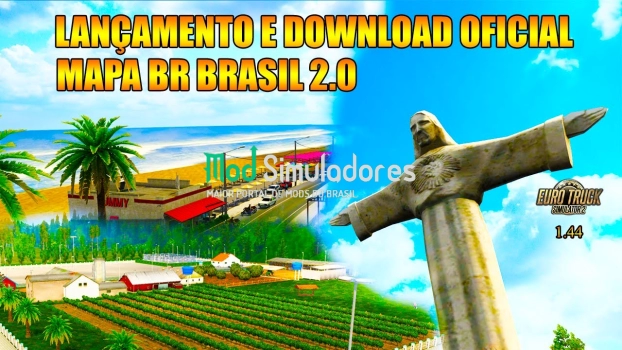 Mod Mapa BR Brasil 2.0 (1.44.X) ETS2