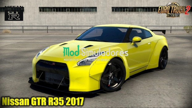 Mod Nissan GTR R35 2017 e interior v2.2 (1.44.X) ETS2