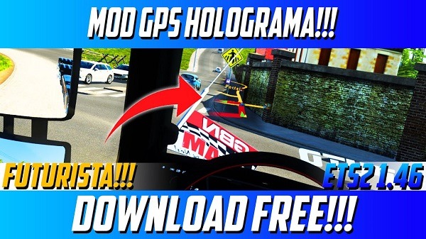 Mod de GPS Holograma Mods Ets2 1.46
