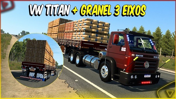 Caminhão Vw Titan + Granel 3 Eixos Mods Ets2 1.46
