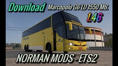 Ônibus MARCOPOLO G6 1550 Mods Ets2 1.46