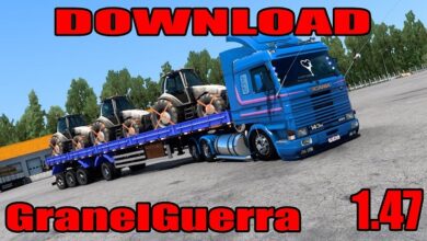 Reboque Granel Guerra Top Mod Ets2 1.47