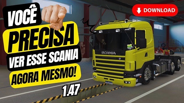Caminhão Scania Frontal 124 Mod Ets2 1.47