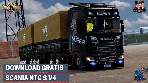 Caminhão New Scania NTG Mod Ets2 1.47