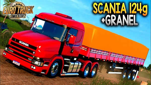 Conjunto Scania 124G + Granel Top Mod Ets2 1.47