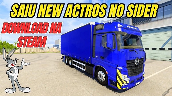 Caminhão New Actros no Sider Mod Ets2 1.47